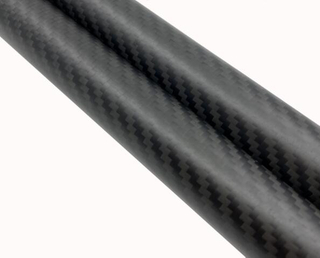 Espessura de alta qualidade personalizada 2,0 mm comprimento 1000 mm ID 26 mm 28 mm 36 mm sarja tubo de fibra de carbono